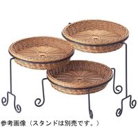 アズワン PP製丸型バスケット ブラウン 3個入 65-8867-52 1セット(3個)（直送品）