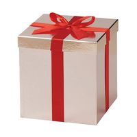 アズワン プレゼントボックス【クリスマスツリー装飾】ゴールド 3個セット 65-8117-15 1セット(3個)（直送品）