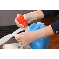 【使いきり手袋】 宇都宮製作 シンガープラスチック手袋HG Lサイズ PVC0457PFTBL 1箱（100枚入）