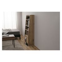 アイリスオーヤマ アイアンウッドマガジンラック ブラック/アッシュブラウン IWMG-5R 1台