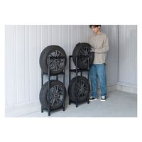 アイリスオーヤマ 省スペースタイヤラック軽自動車用 STK-377 1セット