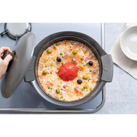 アイリスオーヤマ 無加水鍋 24cm チャコールグレー MKS-24 1台