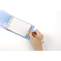 マルマン ミニサイズ バインダー セッション 5穴 背幅18mm Lブルー そらいろ FM310A-52A 1セット（5冊）