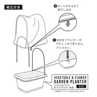 【園芸用品】中山福 ベストコ ガーデン プランター 支柱 防虫ネット セット 520型用 MA-3130 1個