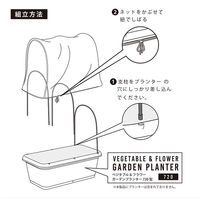【園芸用品】中山福 ベストコ ガーデン プランター 支柱 防虫ネット セット 720型用 MA-3131 1個