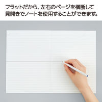 コクヨ キャンパス フラットが気持ちいいノート ドット入り罫線 B罫 青 ノーFL3CBT-B 1セット（5冊）