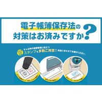 シヤチハタ 【電子帳簿保存法対策】コード番号用科目印 電子データ保存済 インキ赤 X-KS-2 1個