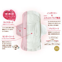 【生理用品】 第一衛材　シェリコット オーガニックコットンナプキン 29cm 羽つき 多い日の昼～夜用 1個（8枚） BOXタイプ