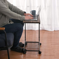 武田コーポレーション ヴィンテージ調 サイドテーブル ブラウン T2-ST60VBR 1箱(6個入)（直送品）