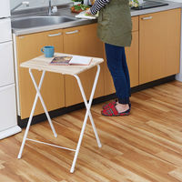 武田コーポレーション ヴィンテージ調 コンパクトテーブル ハイ ナチュラル T8-VCTH70NA 1箱(6個入)（直送品）