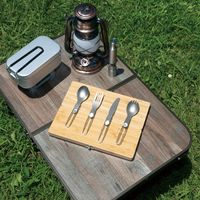 武田コーポレーション チタンカトラリー 4点セット TIK22-40SV 1箱(24個入)（直送品）