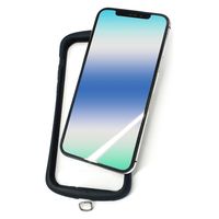 エアージェイ ストラップホルダーシート(クリア)ブラックリング AST-HSB 1個