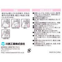 川西工業 ビニール使いきり手袋 粉無 クリア L #2026 1箱（100枚入）（わけあり品）