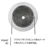 【園芸用品】ベストコ 鉢 カバー インテリアポット ブリキ L カップ付 NE-739 1個