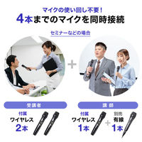 サンワサプライ ワイヤレスマイク付き拡声器スピーカー(バッテリー内蔵・ワイヤレスマイク3本対応) MM-SPAMP16 1個（直送品）