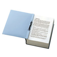 プラス 背幅伸縮 セノバスつづりひも 青 FL-023SH 1冊