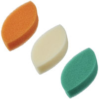 亀の子スポンジ DO 高品質 手に馴染み握りやすい 木の葉型 キッチンスポンジ 抗菌加工 クリーム 1個 亀の子束子西尾商店