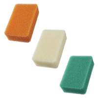 亀の子スポンジ DO 高品質 角型 キッチンスポンジ 抗菌加工 グリーン 1個 亀の子束子西尾商店