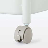 無印良品 スチールパイプワゴンラック ライトグレー 3段 良品計画