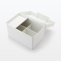 無印良品 ポリプロピレン 救急箱 ホワイトグレー 約幅26×奥行18×高さ18cm 良品計画