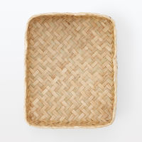 無印良品 シーグラス 網代編み 整理かご 長方形 小 約幅12.5×奥行15×高さ7cm 良品計画