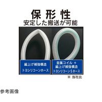充填機・食品機械・冷却装置・耐熱配管用 トヨシリコーンSホース 内径38.1mm×外径50.5mm 長さ7m TSIS-38-7 1本（直送品）