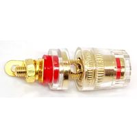 共立電子産業 φ4mmバナナジャック付金メッキスピーカーターミナル 小 赤 GST-B77J-RD 1個 65-8297-18（直送品）