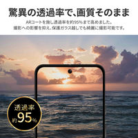 Google Pixel 8 レンズ保護ガラスフィルム 「GLASS PREMIUM FILM」 レンズ一体型 超透明 高透過度95%（直送品）