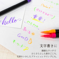 あかしや 極細毛筆 「彩」ThinLINE neon 蛍光 5色セット TLN-5VA 1セット(5色)