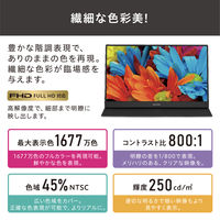 アイリスオーヤマ 15.6インチ モバイルモニター スタンドカバー付き DP-DF163S-B 1台