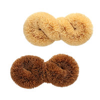 亀の子束子 パームたわし よりどころ 汚れをしっかり落とす ねじり型 タワシ ブラウン 1個 亀の子束子西尾商店