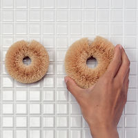 亀の子束子 白いたわし ホワイトパーム（大）ゴシゴシしっかり洗える ベーグル型 タワシ 1個 亀の子束子西尾商店