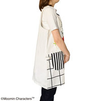 セントレディス ムーミンエプロン ブロックチェックアイボリー ST-NM0015 1枚（直送品）