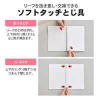 リヒトラブ CUBE FIZZ ソフティツイストノート（リングノート） A5 B罫6mm グリーン（緑） N2658-7 2冊