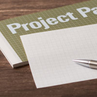 オキナ プロジェクトカラーパッド A4ハーフ 50枚 ドライモス 5mm方眼罫 PH4041 1冊