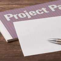 オキナ プロジェクトカラーパッド A4ハーフ 50枚 ライラック 5mm方眼罫 PH4039 1冊