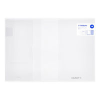 ロルバーンノートカバー クリア 抗菌 A5 透明 2個 デルフォニックス（Rollbahn）