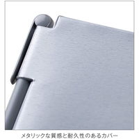 ソリッドメモ＆ペンRF A6 2ミリ方眼 100枚 シルバー 1冊 8942 kleid