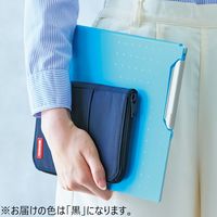 リヒトラブ(LIHIT LAB.) ペンケース フラットタイプ ワイド 黒（ブラック） A7653-24