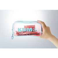 KUM クリアペンポーチ ライトピンク ペンケース KM175PQ レイメイ藤井