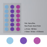 ニトムズ（nitoms） STALOGY マスキング丸シール 16mm ペール 10枚 S2212