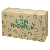 十光 幼児用ハーフペーパータオル ミドリ400枚 850109 1セット(1パック×48)