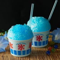 かき氷 シロップ 夏祭り 井村屋　氷みつ ハワイアンブルー 330g 1セット(1個×4) 井村屋