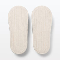 無印良品 ルームサンダル 前あき M 23.5～25cm用 生成×グレー 良品計画