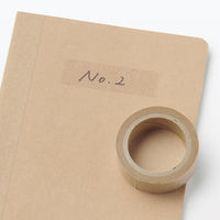 無印良品 ミシン目入りマスキングテープ クラフト 約幅15mm×長さ7m 1セット（2個） 良品計画