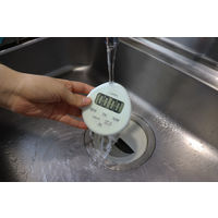 ドリテック　時計付　防水タイマー　グリーン　T-611GN　キッチンタイマー　デジタル　1個