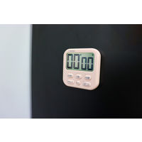 ドリテック 時計付　大画面タイマー　シャボン6　ピンク　T-615PK　キッチンタイマー　デジタル 1セット(3個)