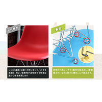 シェルチェア スチール脚 グリーン sh81051li 1脚（直送品）