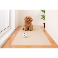 サンコー おくだけ吸着 ロングマット 60×120cm ベージュ 洗える 日本製 床暖房対応 抜け毛 対策 ペット 犬 猫 KO-48（直送品）