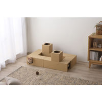 ねこねこトンネル トンネルセット（BOX 1個、L字 2個、T字 1個）アイリスオーヤマ